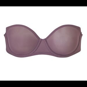 Mesh strapless bra